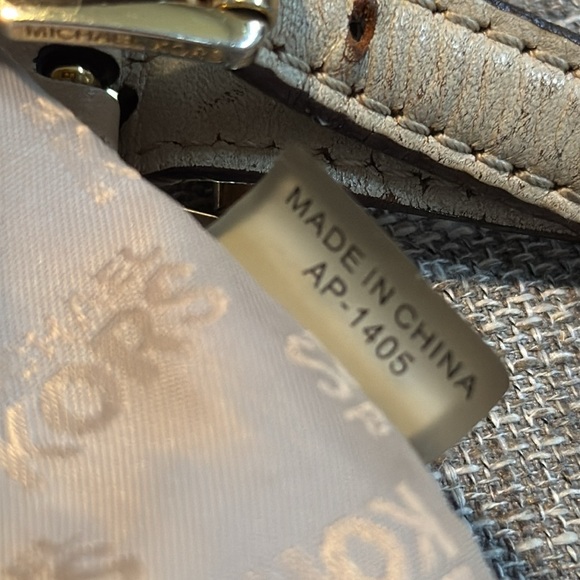 Michael Kors-Gold “Raven” Embossed Leather
Shoulder Bag, - Picture 10 of 11